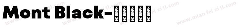 Mont Black字体转换